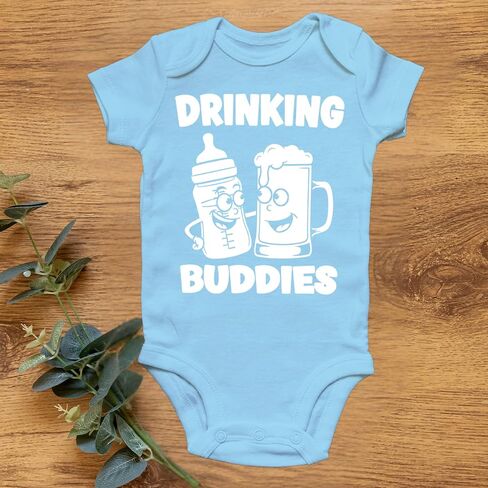 Funny Cute Baby Boy Girl Humorous Mom Dad Drinking Buddies Coffee or Mug in Saudi Arabia