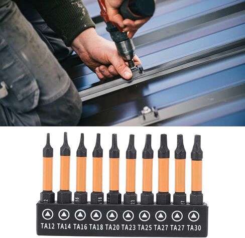 10 Pcs Triangular Screwdriver Bit Set 50mm Length 1/4 Inch Hex Shank Magnetic Triangular Drill Bit in Saudi Arabia