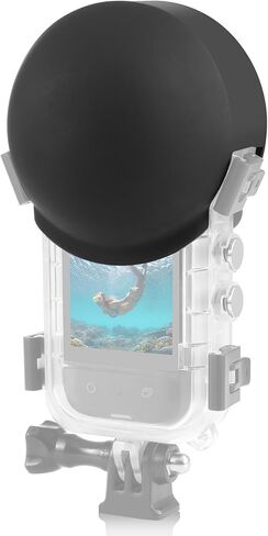 Silicone Lens Guard Cover for Insta360 X5 Invisible Dive Case(Red) | Dust & Scratch-Resistant in Saudi Arabia