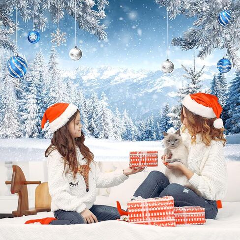Mocsicka 7x5ft Winter Forest Backdrop Winter Wonderland Christmas Party Background Decorations Snowy Christmas Tree Photo Prop Supplies in Saudi Arabia
