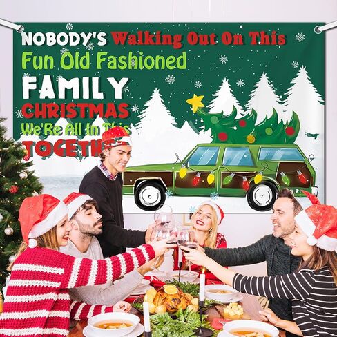 عيد ميلاد سعيد عطلة راية الزينة عيد الميلاد عطلة خلفية التصوير الفوتوغرافي خلفية Friendsmas الأخضر عطلة حزب اللوازم عيد الميلاد زينة صور استوديو الدعائم 70.8 × 43.3 بوصة in Kuwait