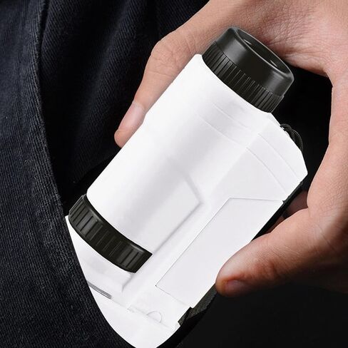 60x-120x Zoom Pocket Microscope with LED Light | Portable Handheld Mini Microscope | 5-Piece Set Includes Carrying Case | for Science Education in Saudi Arabia