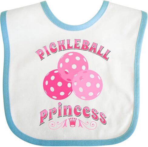 inktastic Pickleball Princess Cute Baby Bib in Saudi Arabia