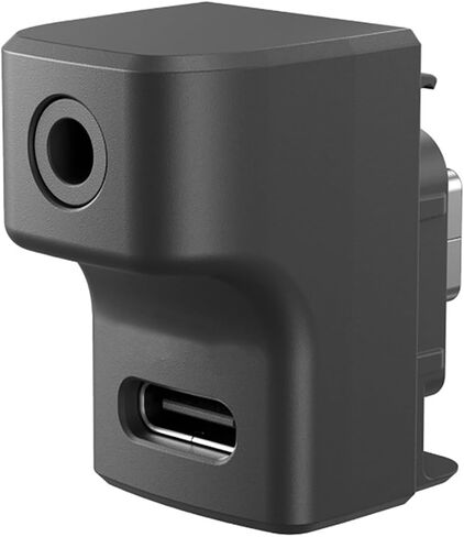 Audio Adapter Camera External Microphone Adapter with Type-C & 3.5mm Ports Fit for Insta 360 Ace/Ace Pro Action Camera in Kuwait