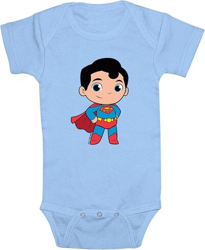 Infant's DC Super Friends Chibi Superman Power Pose Bodysuit - Light Blue - 6 Months in Saudi Arabia