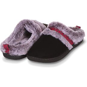 شبشب منزل Floopi للاستخدام الداخلي والخارجي للنساء - نعل داخلي من إسفنج الذاكرة، ونعل خارجي من المطاط الصلب - سدادة مبطنة بالفرو، زخرفة أزتيك - أحذية نوم شتوية دافئة - أحذية منزلية سهلة الارتداء in Kuwait