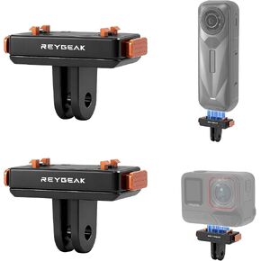 REYGEAK Magnetic Quick Release Mount for Insta360 X5/Ace Pro/Ace Pro 2,X4 Air Magnetic Adapter Base Mount with Dual-Claw for Insta360 Accessories(One Pack) in Saudi Arabia