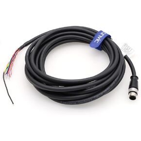 M12 الزاوية اليمنى 12 دبوس رمز ذكر للطيران يؤدي CCB-PWRIO كابل محمي عالي المرونة لكاميرا Cognex في البصر سلسلة 2000 أجهزة الاستشعار البصرية في البصر 2000 7000 8000 Zebra FXR90 Reader in Kuwait
