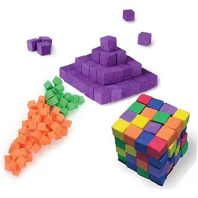 EVA Sticky Blocks, 6 Colors STEM Math Sorting Toys, Square Blank Puzzle Making and DIY Craft Cube Blocks, Cube Putty, Early Math Manipulatives in Saudi Arabia