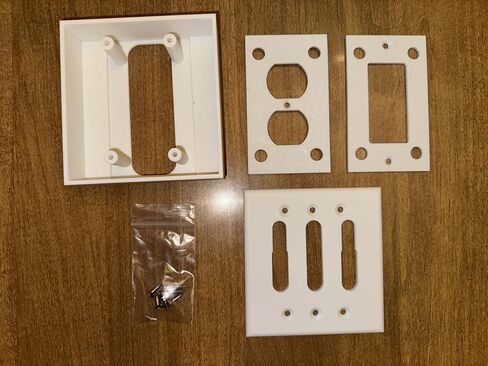 Electrical Outlet Wall Mount for Ring Alarm Keypad - 3D Printed (Keypad Not Included) in Saudi Arabia