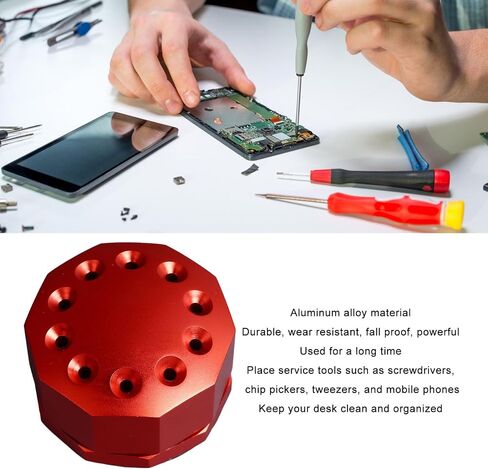 Rotatable Screwdriver Storage Rack, Organizer Holder for Repair Work,Gift, Non Slip, Space Saving Design in Saudi Arabia
