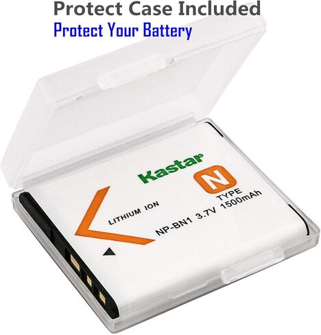 استبدال شاحن بطارية حائط تيار متردد من Kastar لكاميرات Sony Cyber-Shot DSC-WX150، وCyber-Shot DSC-WX200، وCyber-Shot DSC-WX220، وCyber-Shot DSC-J10، وCyber-Shot DSC-QX10، وCyber-Shot DSC-QX30 in Saudi Arabia