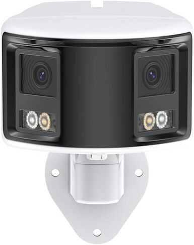 كاميرا مراقبة 4K 8MP UHD Dua Lens بانورامية PoE IP للمراقبة الخارجية/الداخلية، بحد أقصى. سعة تخزين 256 جيجابايت، IP67، رؤية ليلية ملونة، ميكروفون، صفارة الإنذار والإنذار، الذكاء الاصطناعي للبشر والمركبات-EBF810 in Kuwait