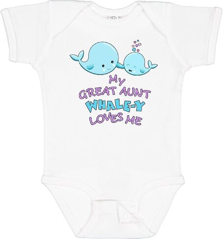 inktastic My Great Aunt Whale-y Loves Me Baby Bodysuit in Saudi Arabia