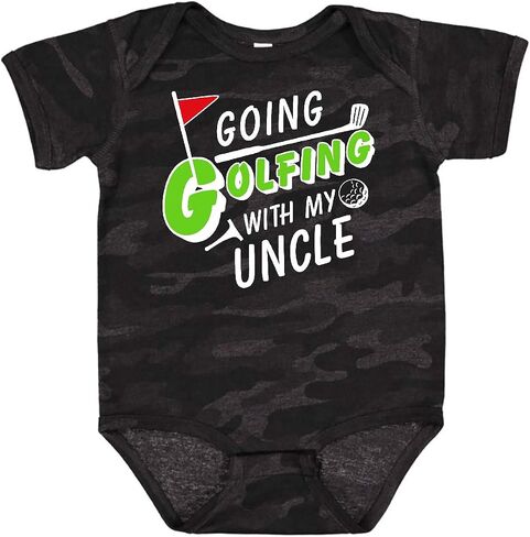 inktastic Going Golfing with My Uncle- Kids Golf Baby Bodysuit in Saudi Arabia