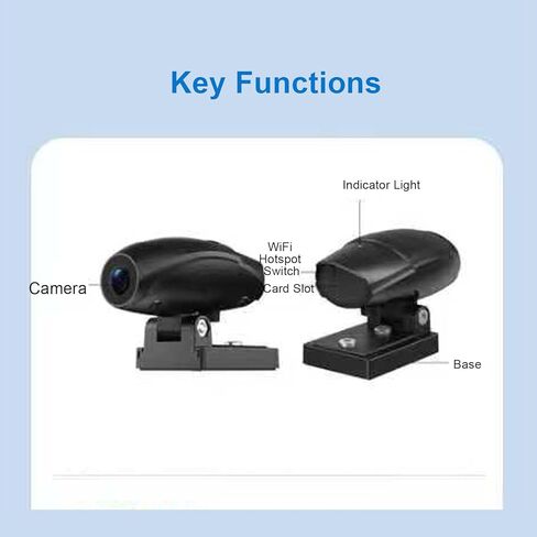 Bike Camera 720P HD, Cycling Recorder with WiFi Collision Detection, Christmas Gift for Cyclists, 130 Wide Angle, Loop Recording in Saudi Arabia