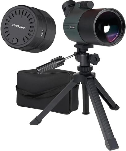 SVBONY SV41Pro 28-84X80 Mak Spotting Scope with SC002 Wireless Electronic Eyepiece, 1080P HD, Digital Zoom, Spotter Scope Camera for Target Shooting, Bird Watching, Terrestrial and Astronomical Use in Saudi Arabia