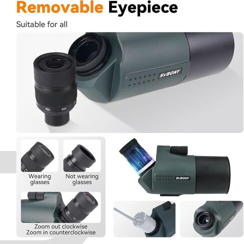 SVBONY SV41Pro 28-84X80 Mak Spotting Scope with SC002 Wireless Electronic Eyepiece, 1080P HD, Digital Zoom, Spotter Scope Camera for Target Shooting, Bird Watching, Terrestrial and Astronomical Use in Saudi Arabia