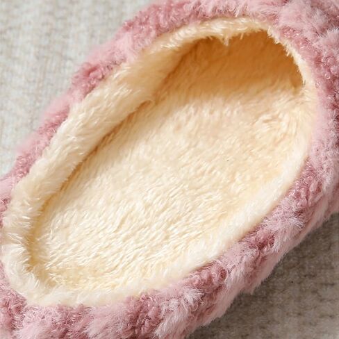 Classic Stripes Slippers for Women Silent Shoes Comfortable Non-slip Soft Sole for House Bedroom Indoor Winter in Saudi Arabia