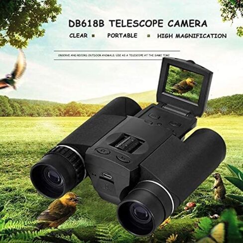 Telescopes for Adults Astronomy, High Power Binoculars Monocular DB618B 10X25 Zoom 10mm Objective Lens HD 1280x960P 1.5 inch LCD Screen Binocular Monocular Digital Camera in Saudi Arabia
