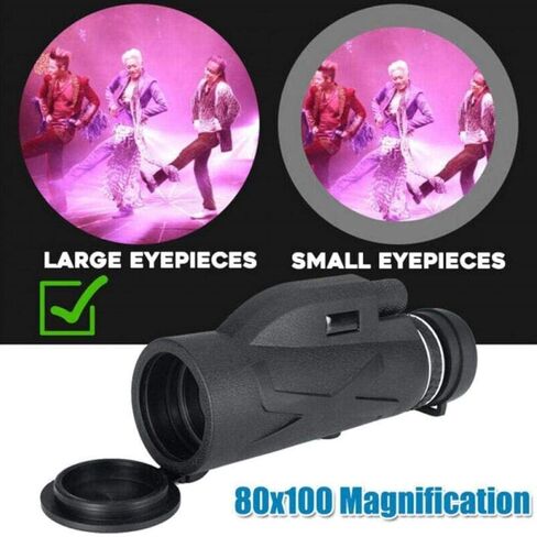 Telescopes for Adults Astronomy, High Power Monocular Telescope 80X100 Magnification Hiking Lens Hd Binoculars Zoom Camping Waterproof Camera in Saudi Arabia