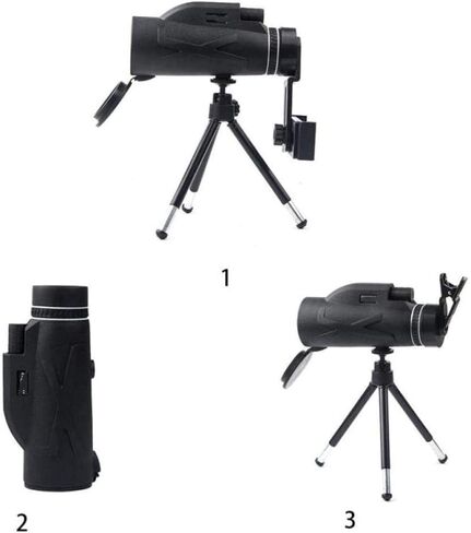 Telescopes for Adults Astronomy, High Power Monocular Telescope 80X100 Magnification Hiking Lens Hd Binoculars Zoom Camping Waterproof Camera in Saudi Arabia