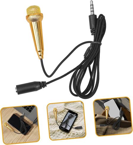 Miniature Mic for Phone Handheld Singing Microphone Recording Phone Mic Professional in Saudi Arabia