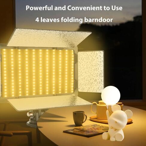 PUSOKEI 30W LED Video Light for NP F750, NP F550, NP F530, NP F970, NP F570, NP F770, NP F960, NP F930/B, NP F950, 352 LED Beads with 97+ CRI, Photography Light Panel in Saudi Arabia