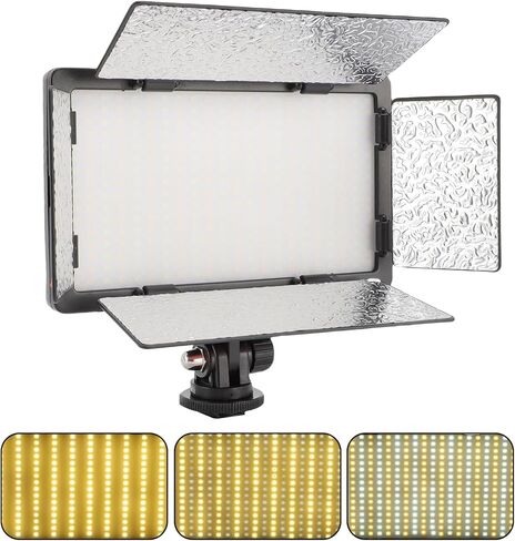 PUSOKEI 30W LED Video Light for NP F750, NP F550, NP F530, NP F970, NP F570, NP F770, NP F960, NP F930/B, NP F950, 352 LED Beads with 97+ CRI, Photography Light Panel in Saudi Arabia