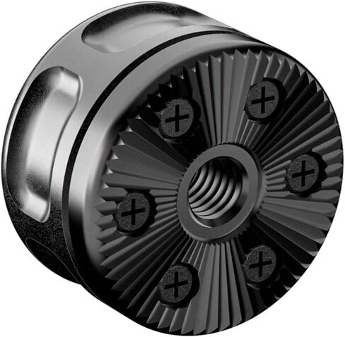 25 mm Bolt-On Rosette (3/8"-16) – ARRI-Style Anti-Twist Mounting Interface with Locking Pins & Tool Pass-Through – Add Rosette Handles Anywhere on Your Rig in Saudi Arabia