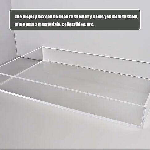 Highly Transparent Square Acrylic Water Tank, Shallow Water Tank Photography Props, 5MM Thick Multifunctional Display Box(20x20x10cm/7.9x7.9x3.9in) in Saudi Arabia