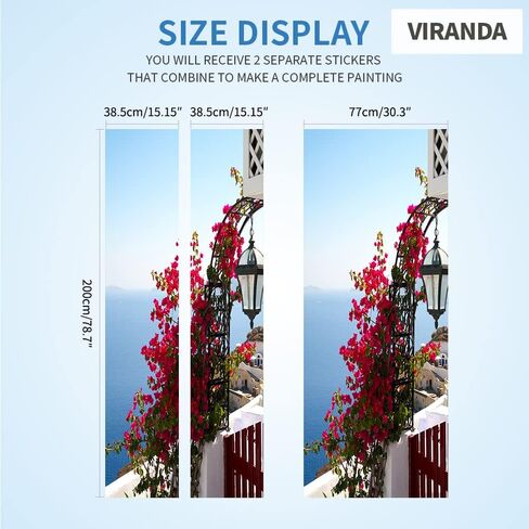 3D Door Stickers Murals - White Wooden Peel and Stick Wallpaper PVC Self-Adhesive Decals, Removable Waterproof Poster for Bedroom Living Room Wall Decoration 30.3x78.7 Inch in Saudi Arabia