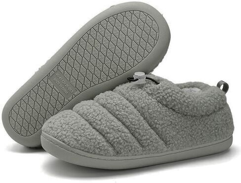 Women's Indoor Slipper Memory Foam Ladies Warm House Shoes Closed Back Non-Slip Indoor and Outdoor Slipper in Saudi Arabia