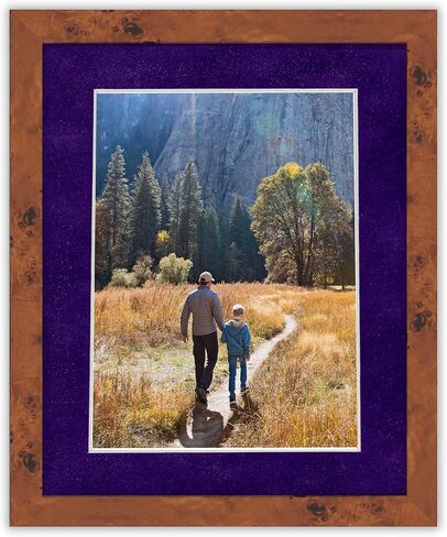 Poster Palooza 5x7 Mat for 4x6 Photo - Precut Royal Blue Suede Picture Matboard for Frames Measuring 5 x 7 Inches - Bevel Cut Matte to Display Art Measuring 4 x 6 Inches - Acid Free ONE MAT in Saudi Arabia