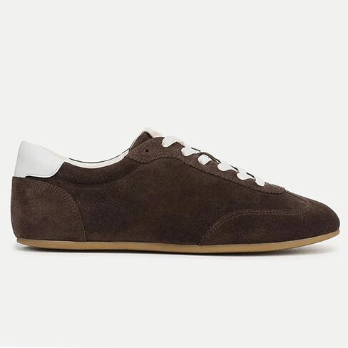 Suede Sneakers for Women Comfortable Round Toe Non Slip Retro Athletic Sneaker Casual Lace-Up Walking Lightweight Tennis Shoes in Saudi Arabia
