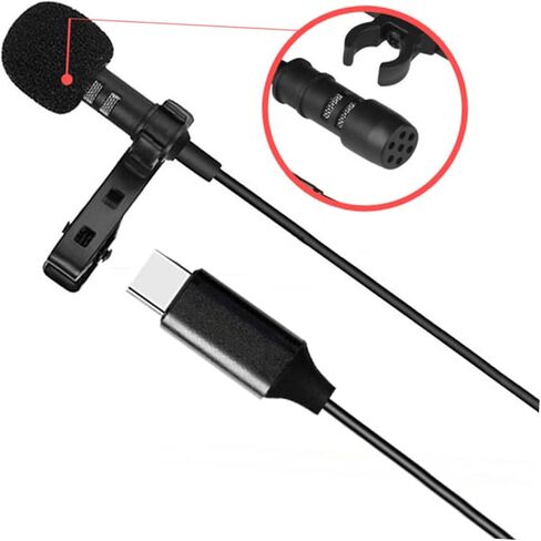 Type- Microphone for Smartphone Compact Lavalier Mic for Recording Vlog and Podcasting in Saudi Arabia