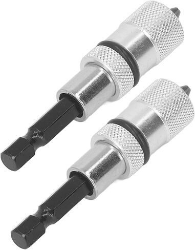 Adjustable Depth Magnetic Bit Holder, 2Pcs Hex 1/4in Holder with Cross Bits, for Gypsum Board, Terrace Building in Saudi Arabia