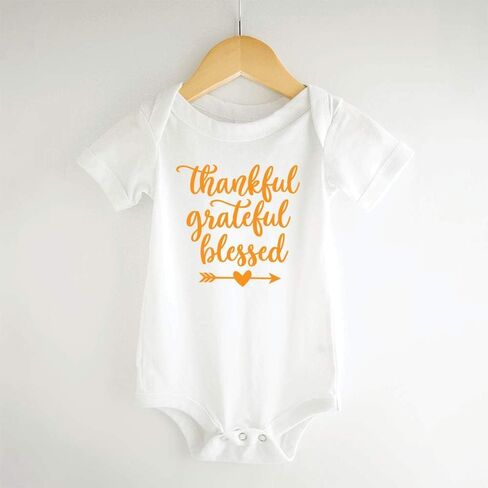 Bump and Beyond Designs Baby Thankful Grateful Blessed Bodysuit in Saudi Arabia