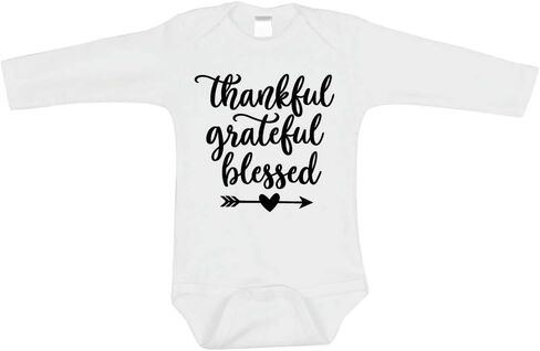 Bump and Beyond Designs Baby Thankful Grateful Blessed Bodysuit in Saudi Arabia