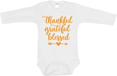 Bump and Beyond Designs Baby Thankful Grateful Blessed Bodysuit in Saudi Arabia