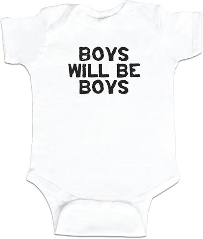 Boys Will Be Boys Funny Baby Boy Bodysuit Infant in Saudi Arabia