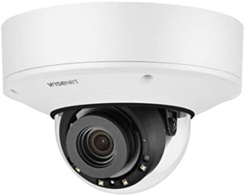 كاميرا HANWHA TECHWIN PNV-A9081R 8mp/4K AI IR WDR POE الشبكية مع 4.5~10 مم (2.2X) متغيرة البؤرة بمحرك، أبيض. in Kuwait