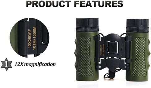 Telescopes for Adults Astronomy, High Power Binoculars Folding Monocular 12X25 Mini Outdoor Porfessional Optics Binoculars in Saudi Arabia