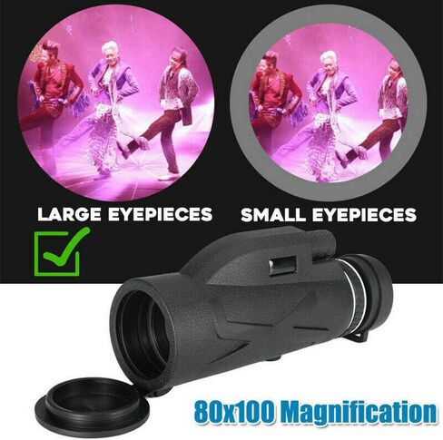 BAK4 80X100 Zoom HD Lens المنشور المشي لمسافات طويلة أحادي تلسكوب الهاتف كليب ترايبود مناسبة للبالغين مشاهدة الطيور السفر في الهواء الطلق لمشاهدة معالم المدينة in Saudi Arabia