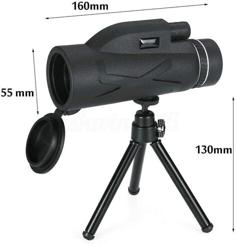 BAK4 80X100 Zoom HD Lens المنشور المشي لمسافات طويلة أحادي تلسكوب الهاتف كليب ترايبود مناسبة للبالغين مشاهدة الطيور السفر في الهواء الطلق لمشاهدة معالم المدينة in Saudi Arabia