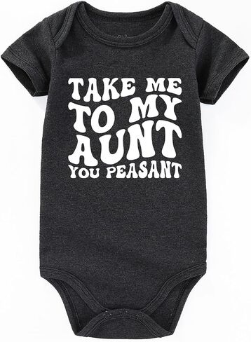 Take me to my aunt Baby Clothes Aunties Bestie baby boy girl auntie outfits Baby Bodysuits in Saudi Arabia