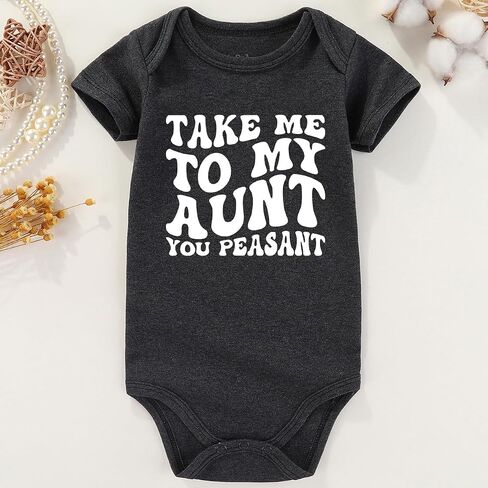 Take me to my aunt Baby Clothes Aunties Bestie baby boy girl auntie outfits Baby Bodysuits in Saudi Arabia