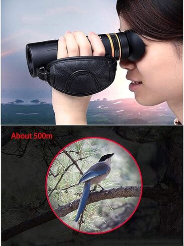 Monocular Telescope, 10x42 Monocular Telescope, High Power BAK4 Prism Lens Monocular Compact Life Waterproof Portable Monocular with Wristband for Adult Bird Watching Outdoor Travel in Saudi Arabia