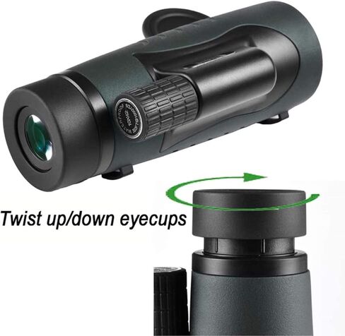Monocular Telescope, 10x42 Monocular Telescope, High Power Monocular Compact Portable BAK4 Prism Lens Monocular with Smartphone Adapter and Tripod for Adult Bird Watching Outdoor Travel in Saudi Arabia