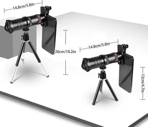 15-45X Monocular Telescope, Super Telephoto Zoom HD Waterproof Monocular with Smartphone Adapter and Tripod for Adult Bird Watching Outdoor Travel Sightseeing in Saudi Arabia